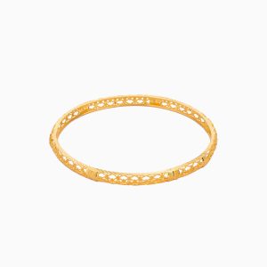 Tiesh 22kt Gold Artisan Delicate Bangle