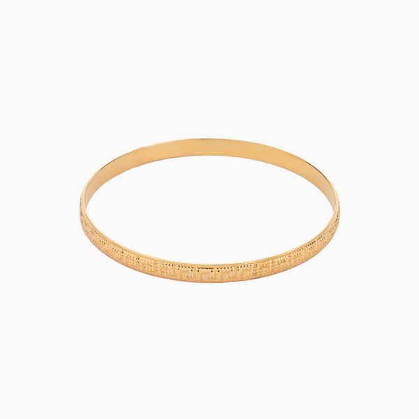 Tiesh 22kt Gold Designer Studded Bangle with Diamonds